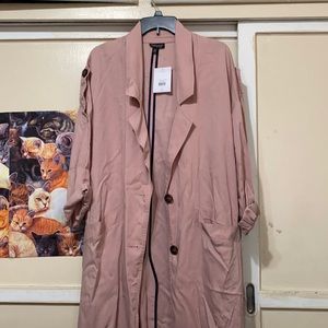 NWT Pink Trench Coat TopShop